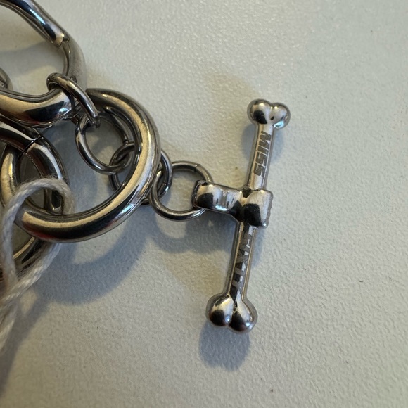 Miss Sixty Silver dark red crystals Skull Bracelet - Picture 4 of 8